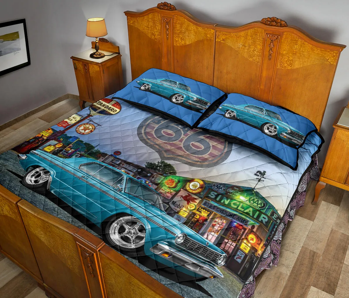 1965 Dodge Dart Route 66 Quilt Set