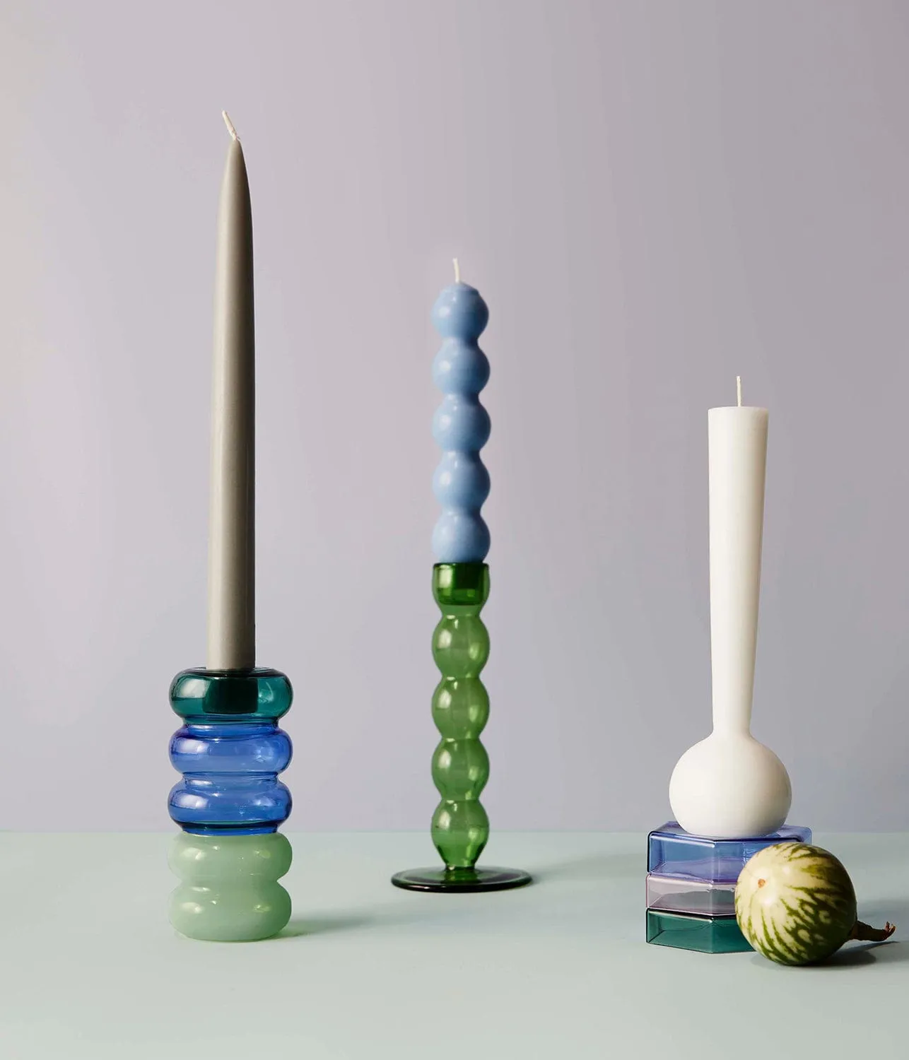 2 VOLUTE CANDLES SKY