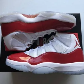 2022 nike air jordan 11 xi retro cherry white varsity red bl