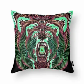 ACID BEAR THROW PILLOW