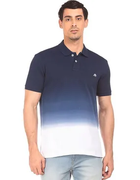 Aeropostale Dip Dye Pique Polo Shirt