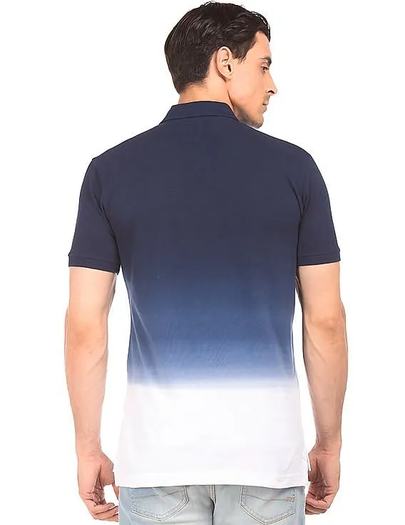 Aeropostale Dip Dye Pique Polo Shirt