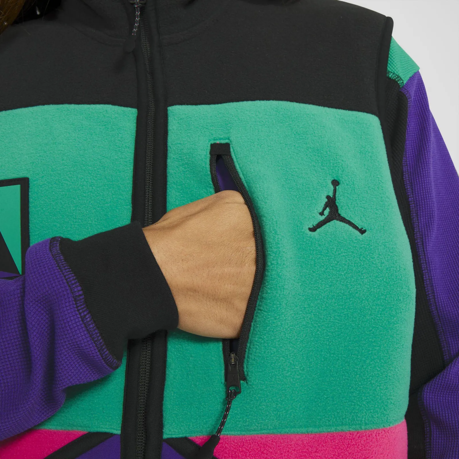 Air Jordan Winter Utility Vest ''Black/Neptune Green/Watermelon''