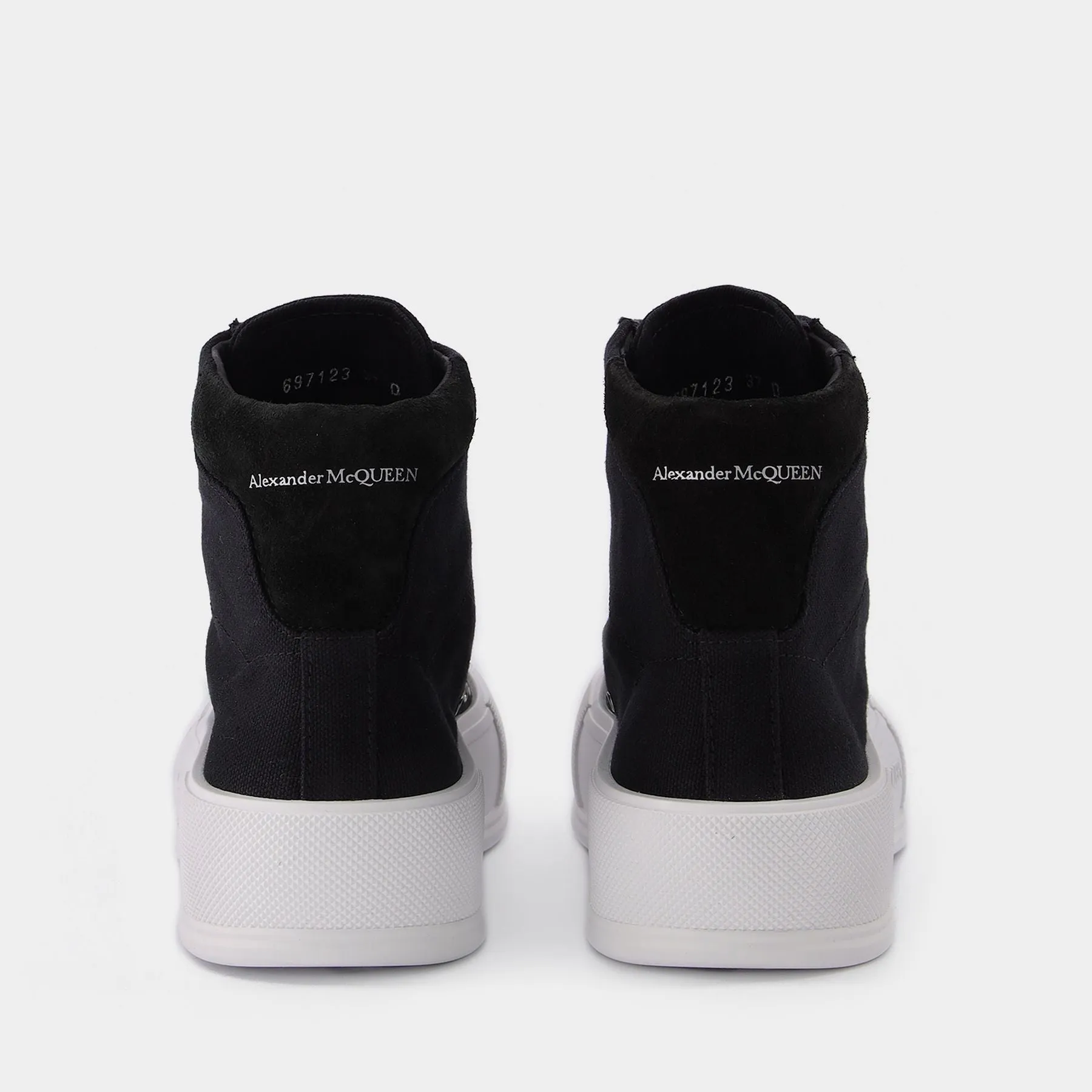 Alexander McQueen  Sneakers in Black and White Fabric