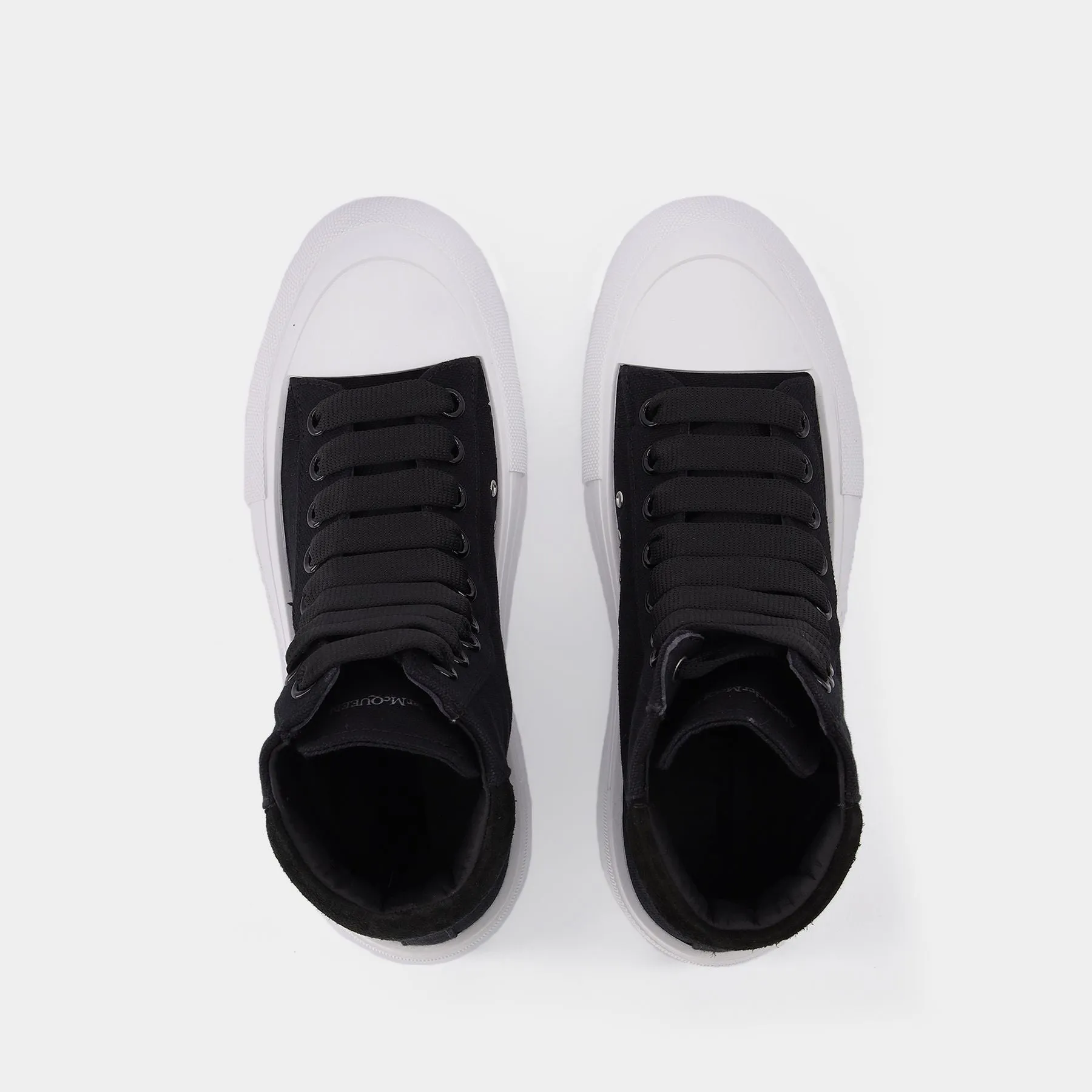 Alexander McQueen  Sneakers in Black and White Fabric