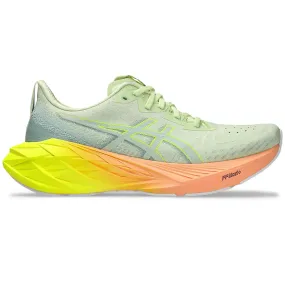 Asics Men's Novablast 4 Paris Running Shoes Cool Matcha / Safety Yellow