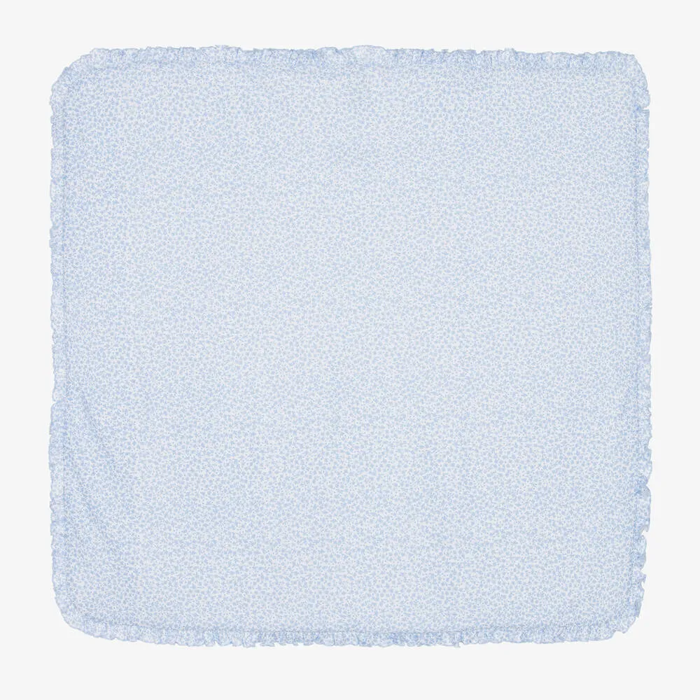 Baby Girls Blue Petite Blooms Blanket (71cm)