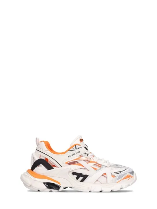 Balenciaga   Track 2 mesh & nylon lace-up sneakers 