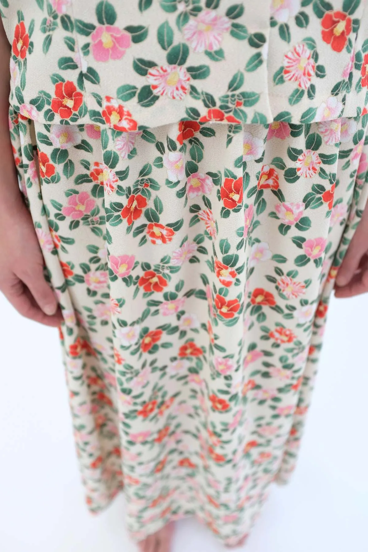 Basic Skirt - Ivory Floral