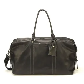 Black leather travel bag 2028-22