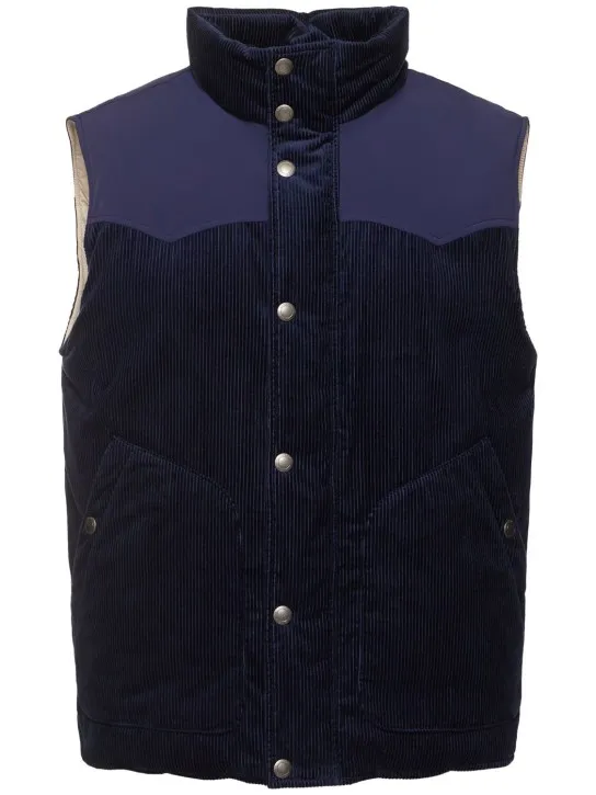 Brunello Cucinelli   Padded corduroy vest 