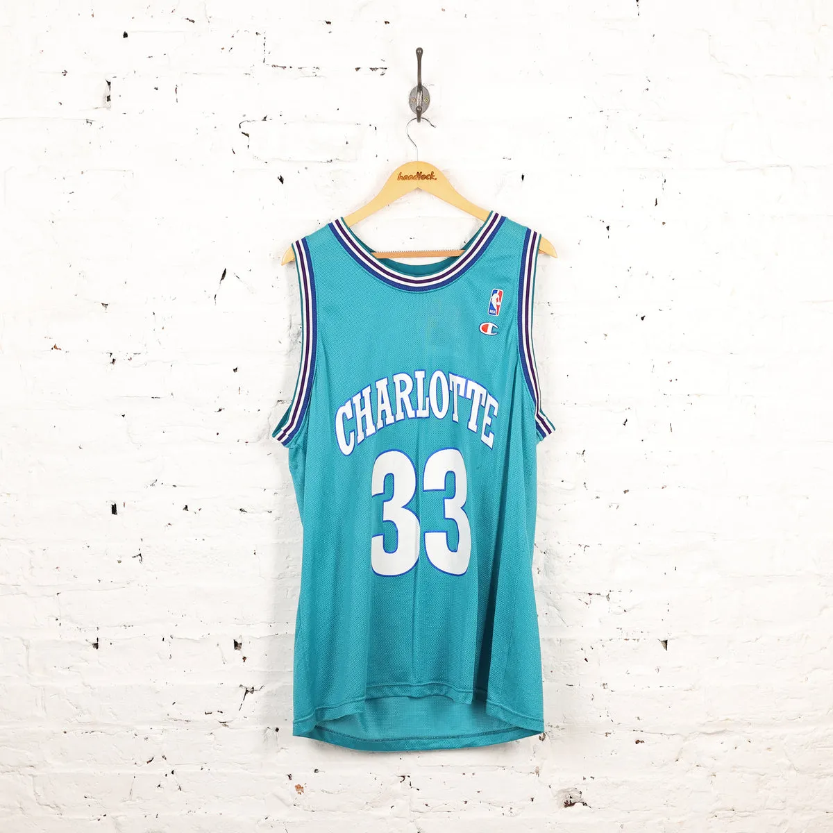 Charlotte Hornets Champion Mourning Basketball Jersey Vest - Green - XL