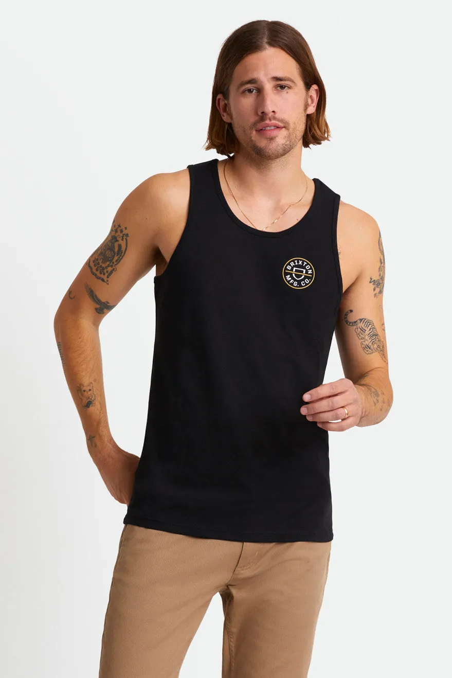 Crest Tank - Black/Blonde