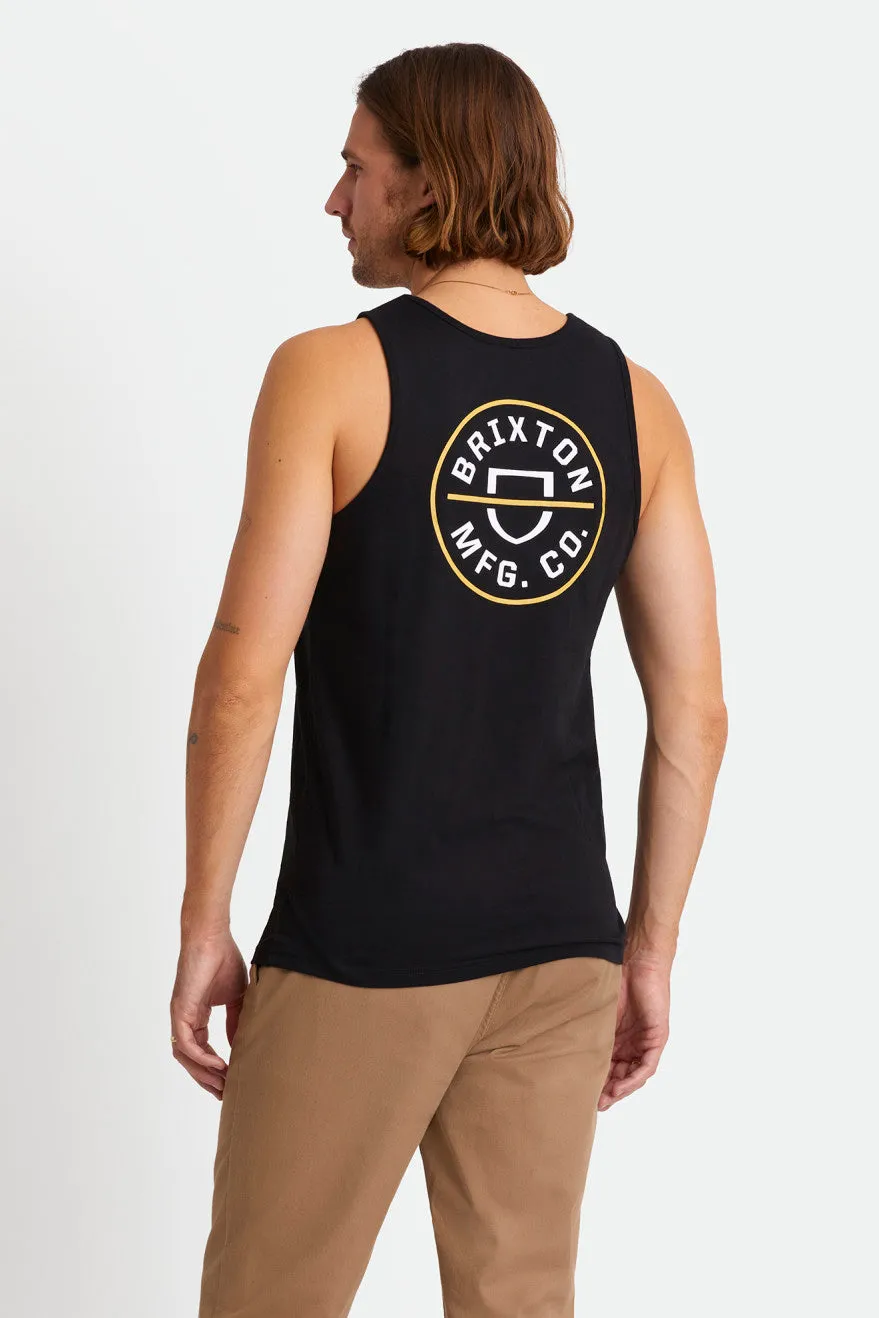 Crest Tank - Black/Blonde