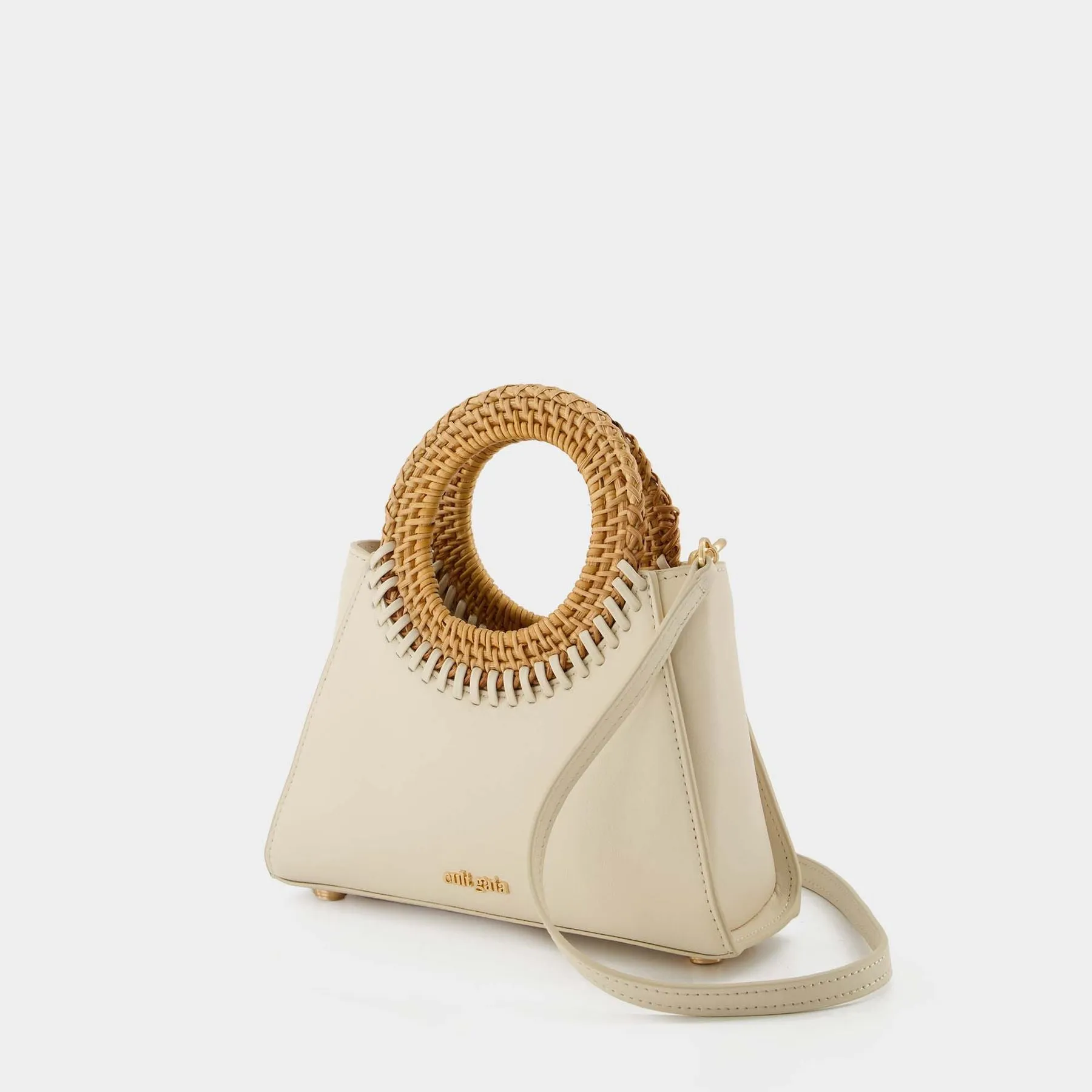 Cult Gaia  Chiara Mini Crossbody - Cult Gaia - Cream - Leather