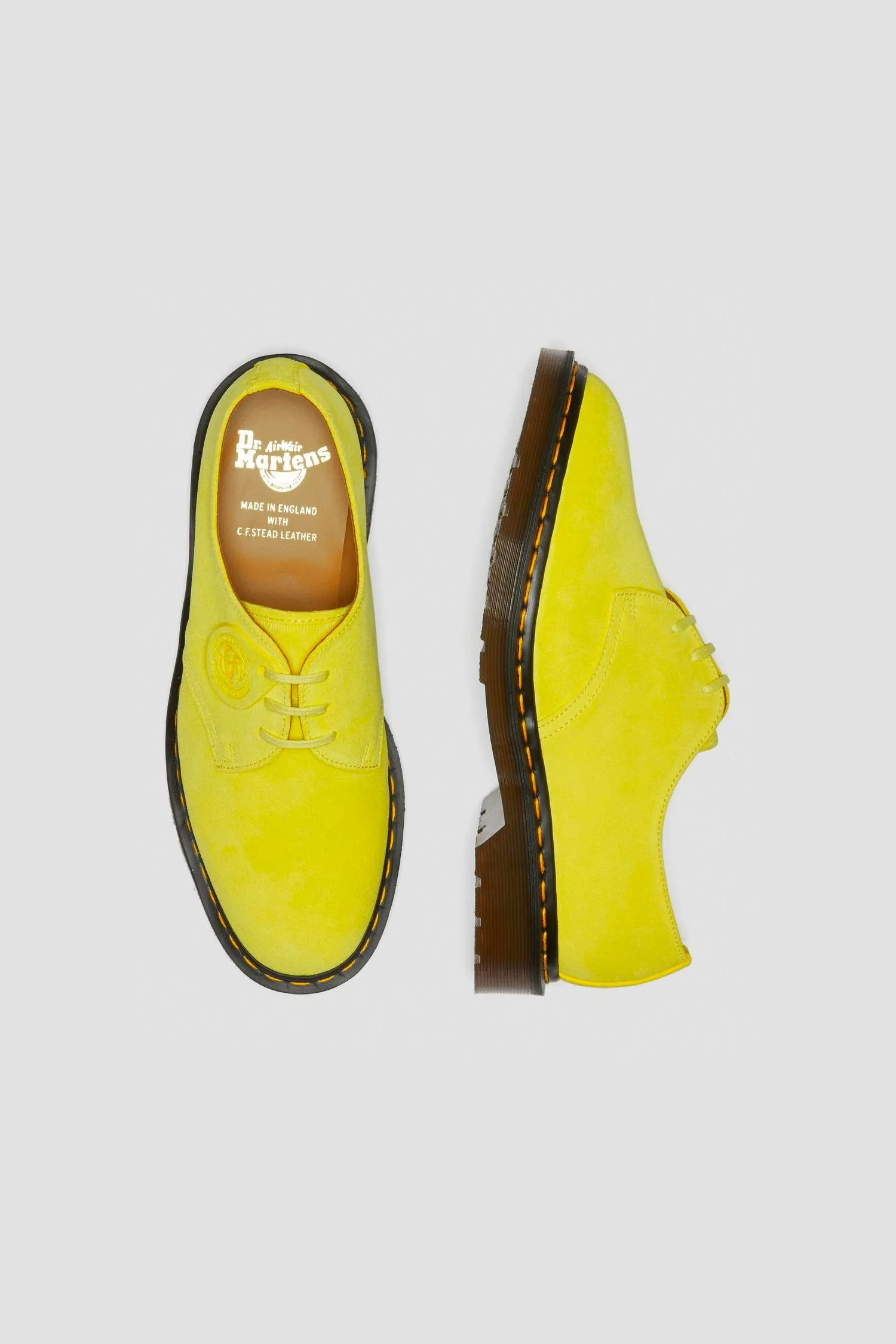 Dr Martens   1461 BUCK SUEDE SHOE IN YELLOW