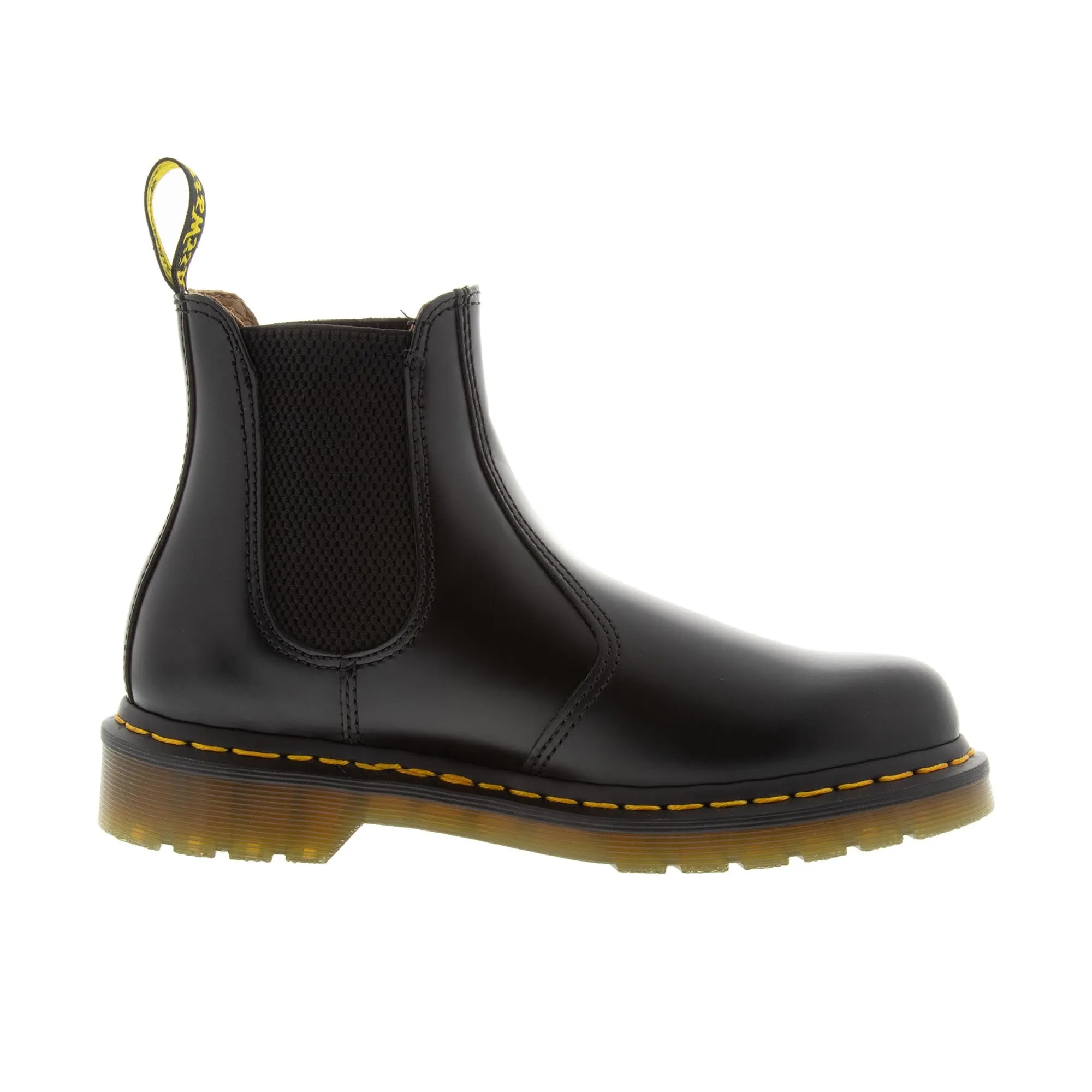 Dr Martens 2976 Yellow Stitch Smooth Black