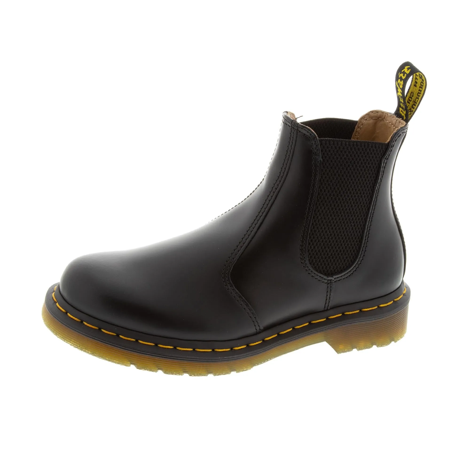 Dr Martens 2976 Yellow Stitch Smooth Black