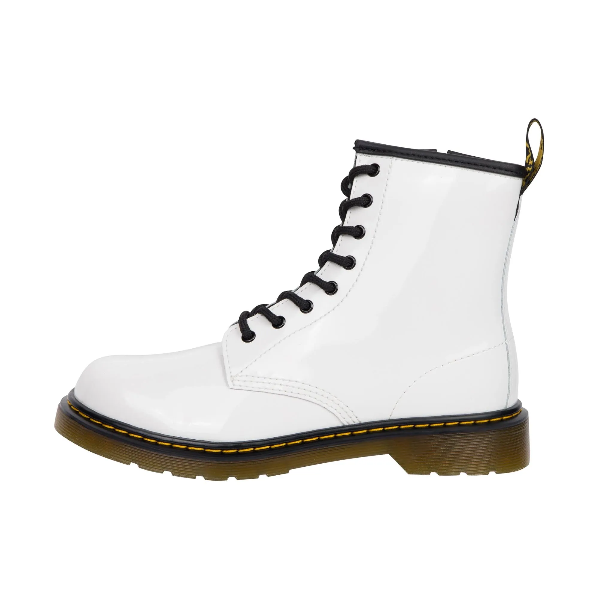 Dr Martens Kids 1460 Youth Patent Lamper White