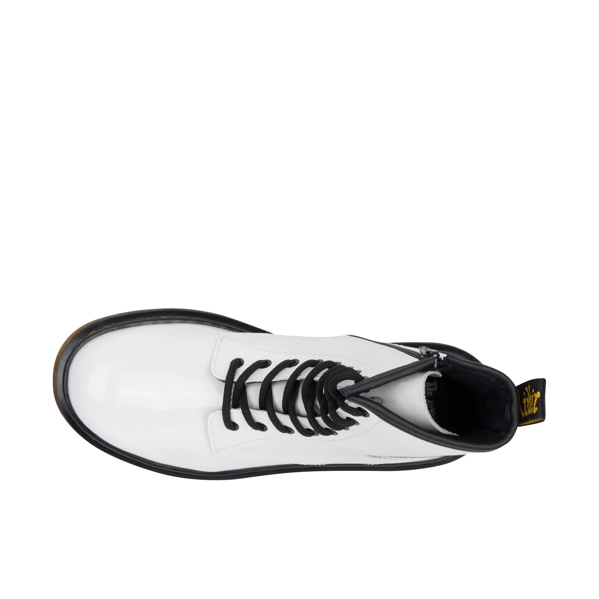 Dr Martens Kids 1460 Youth Patent Lamper White