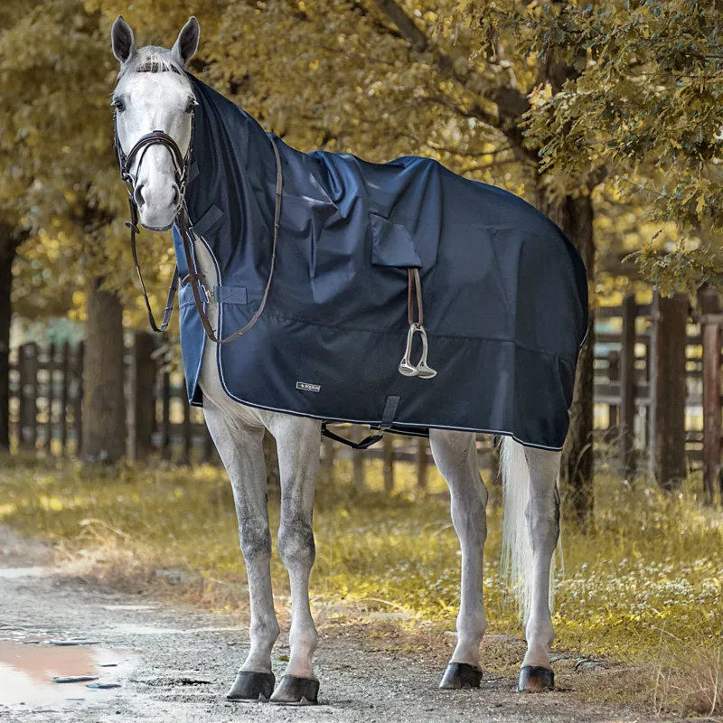 Equiline Corby Riding Rain Sheet - Navy Blue