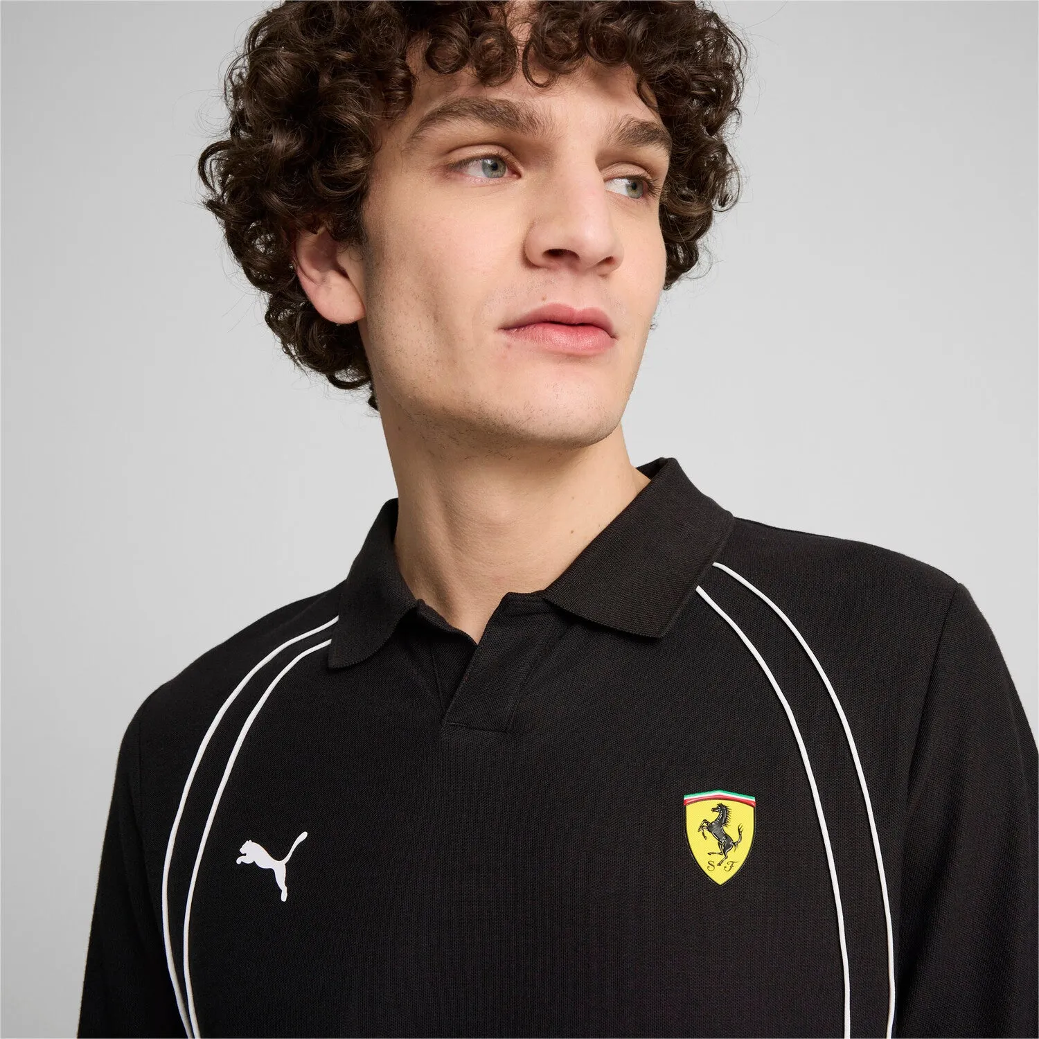 Ferrari Race Long Sleeve Polo - Mens