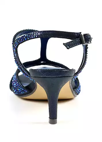 Francie Wide Fit Blue Gemstone Sandals by Lunar | Look Again