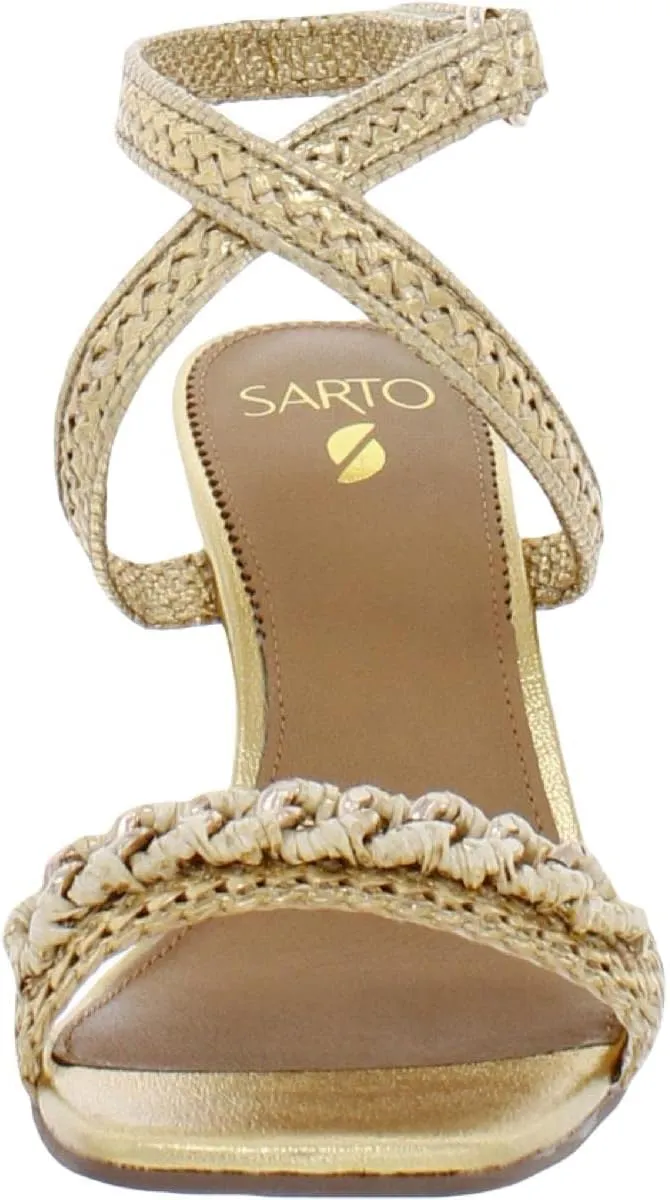 Franco Sarto Women's A-Frita Ankle Strap Wedge Sandals NW/OB