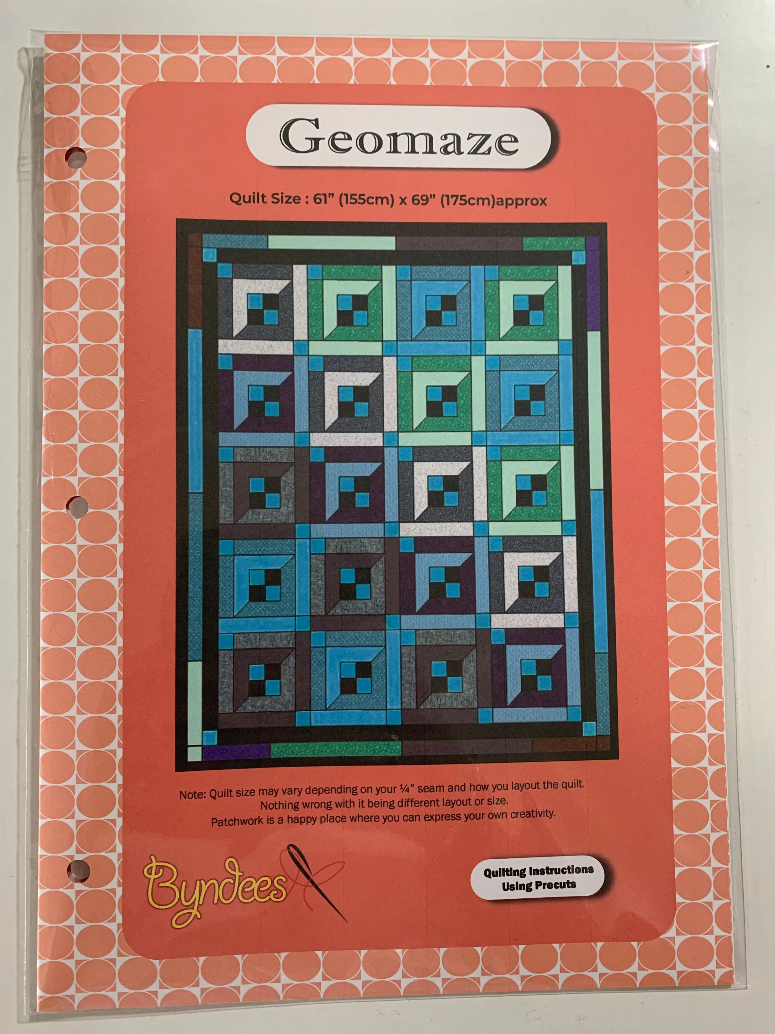 Geomaze Quilt Pattern