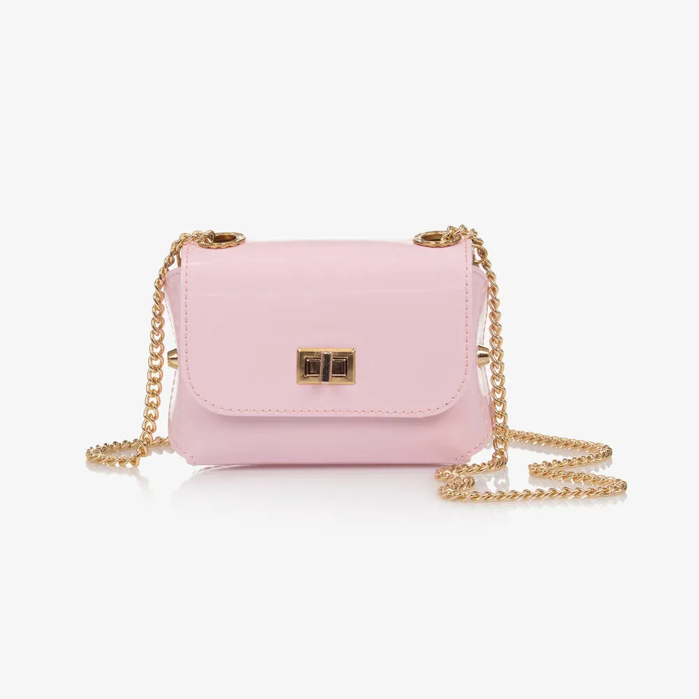 Girls Pale Pink Shoulder Bag (14cm)