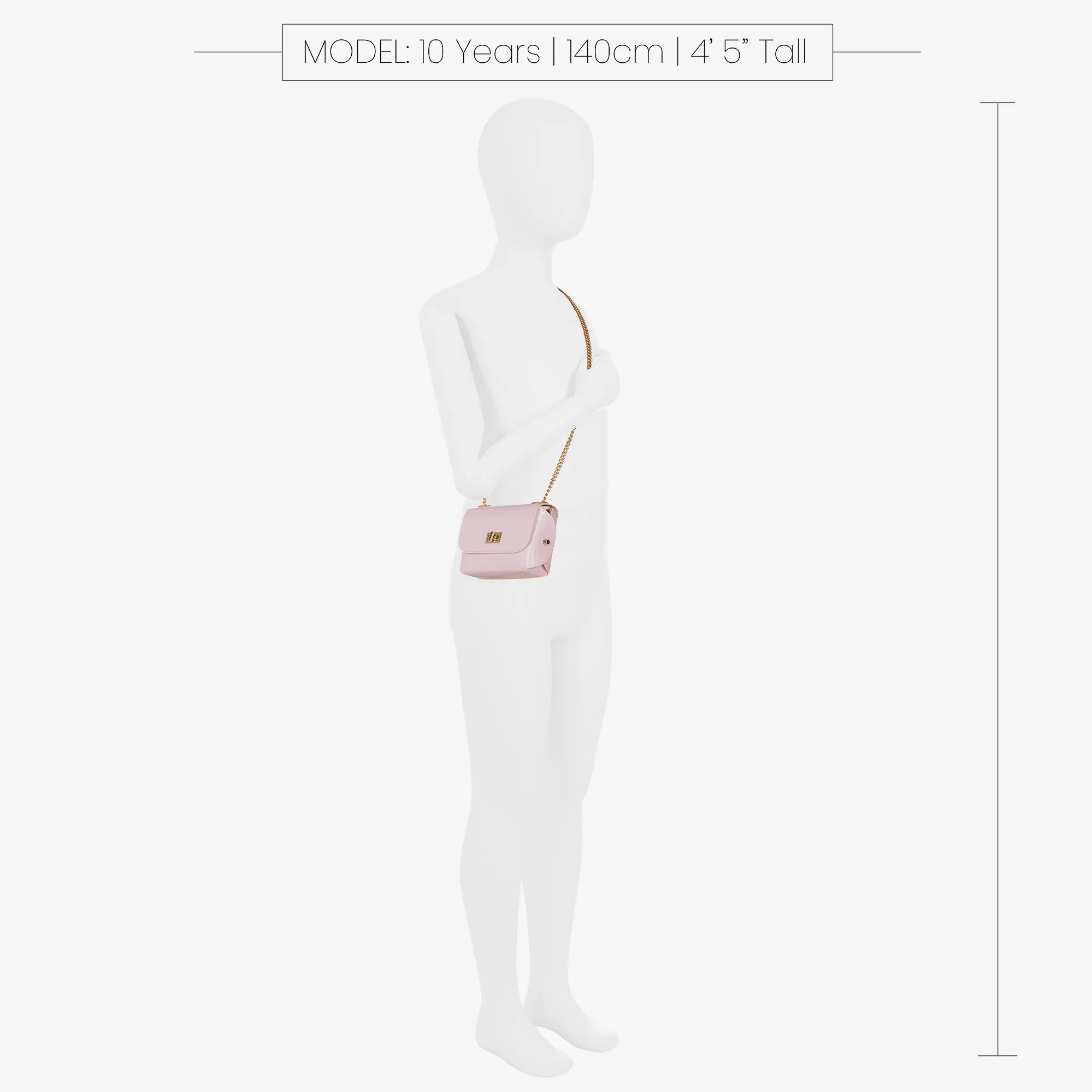 Girls Pale Pink Shoulder Bag (14cm)