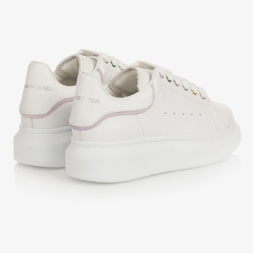 Girls White Oversized Trainers