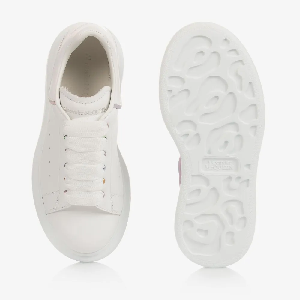 Girls White Oversized Trainers