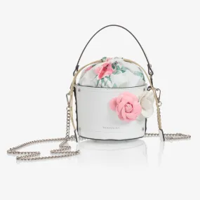 Girls White Shoulder Bag (14cm)