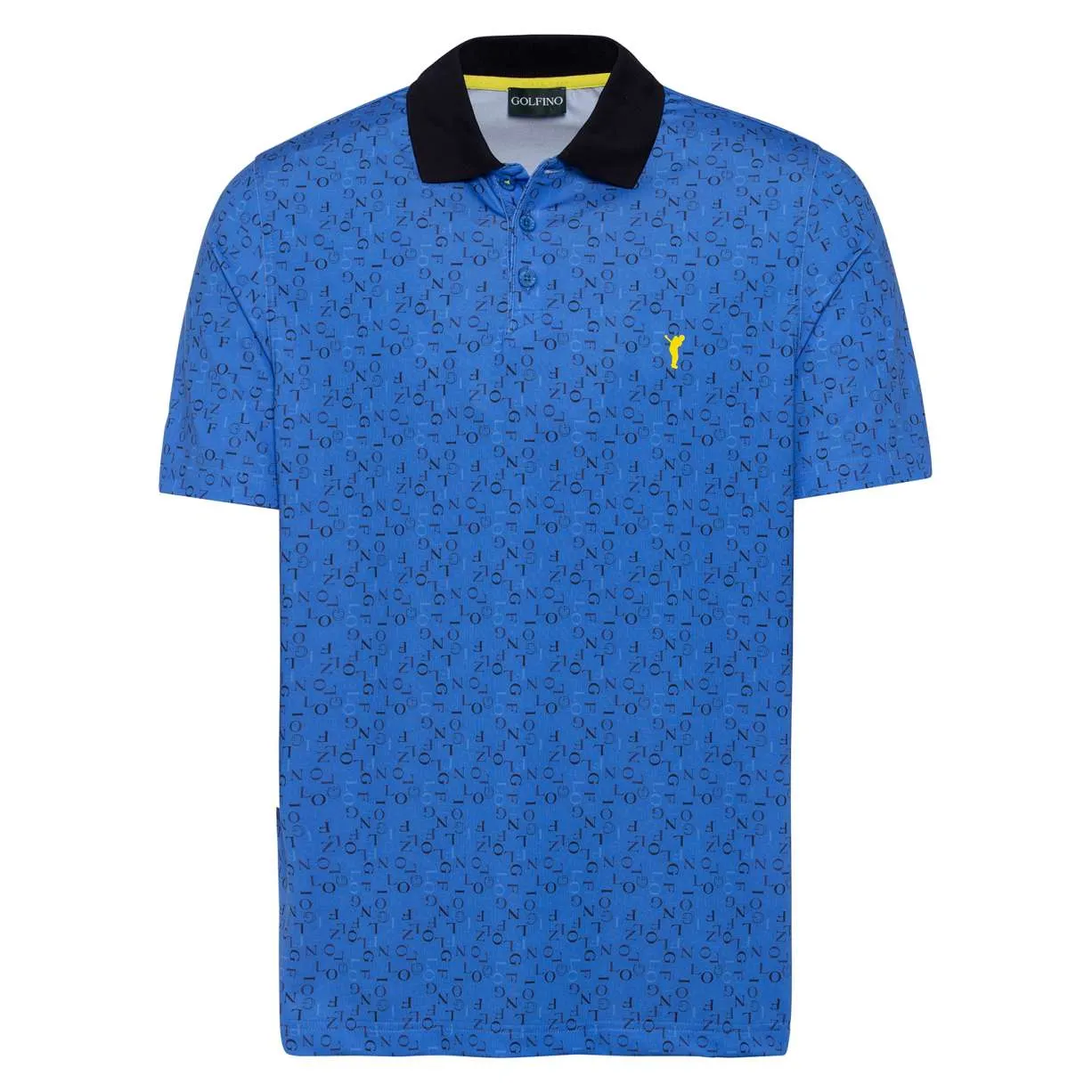 Golfino Typo Letter Print Polo blue