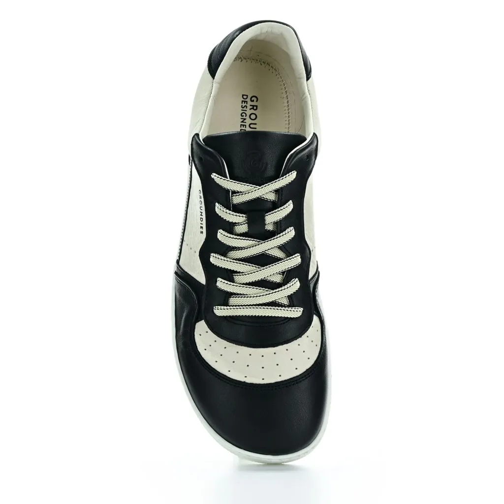 Groundies Nova Special Black/White barefoot sneakers