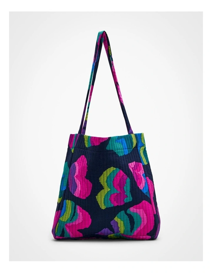 Heart Print Reversible Tote in Heart Print