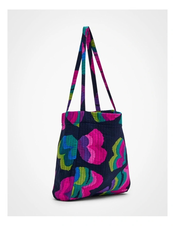 Heart Print Reversible Tote in Heart Print