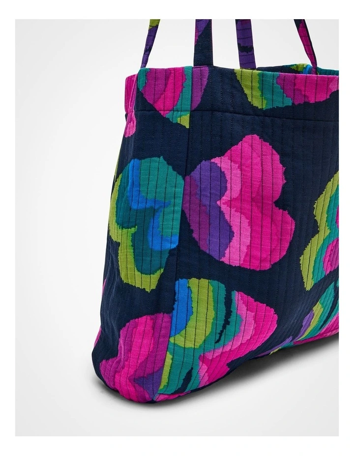 Heart Print Reversible Tote in Heart Print