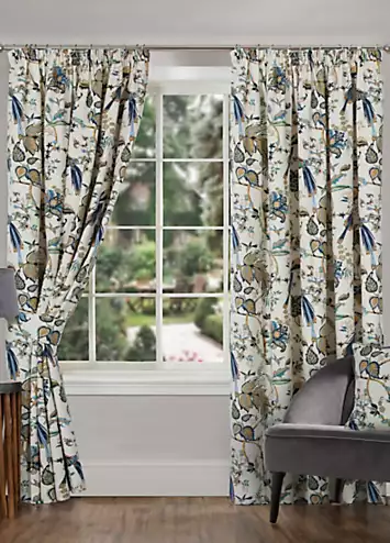 Home Curtains Kensington Pair of Pencil Pleat Lined Curtains | Kaleidoscope