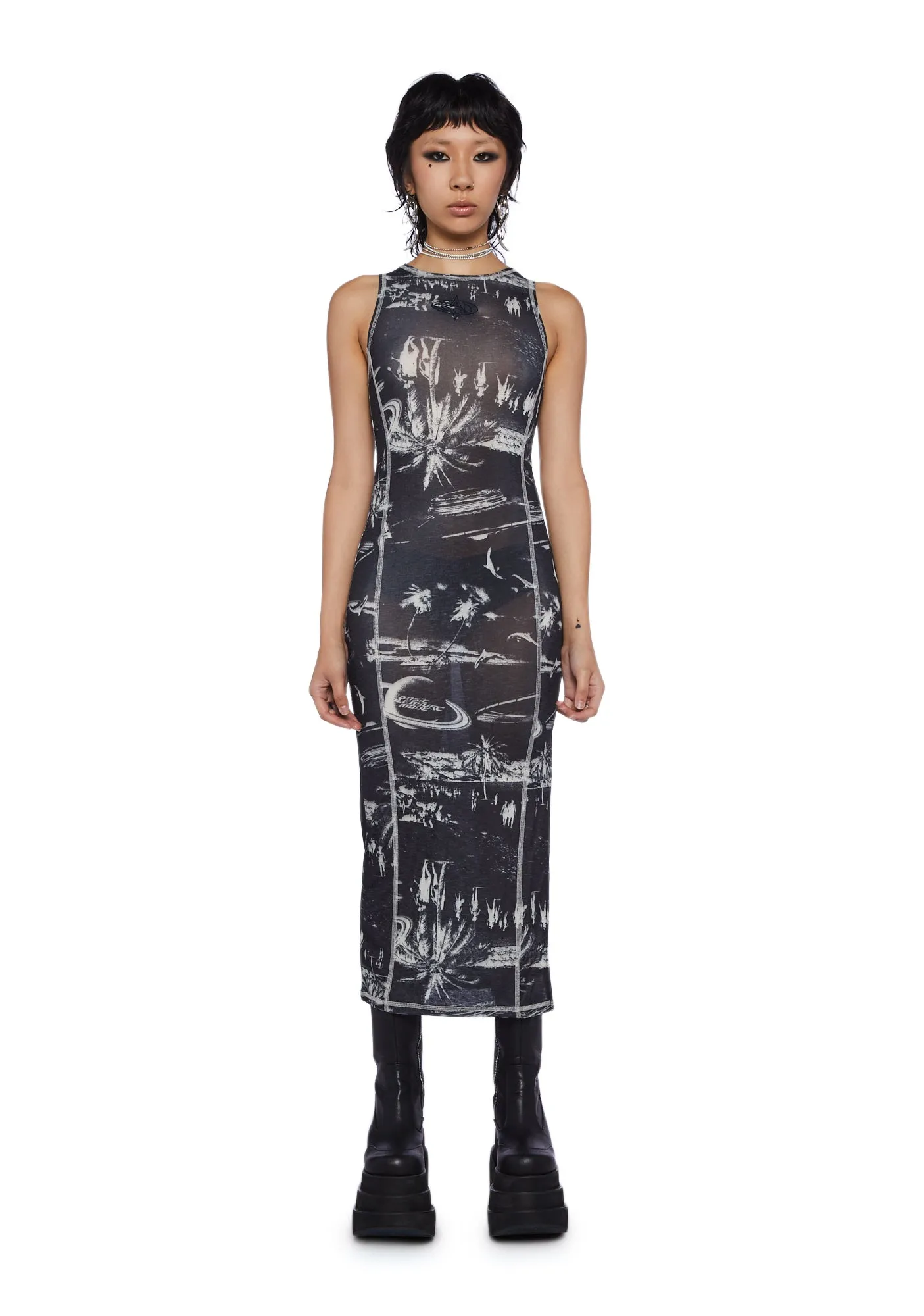 Invasion Midi Dress-