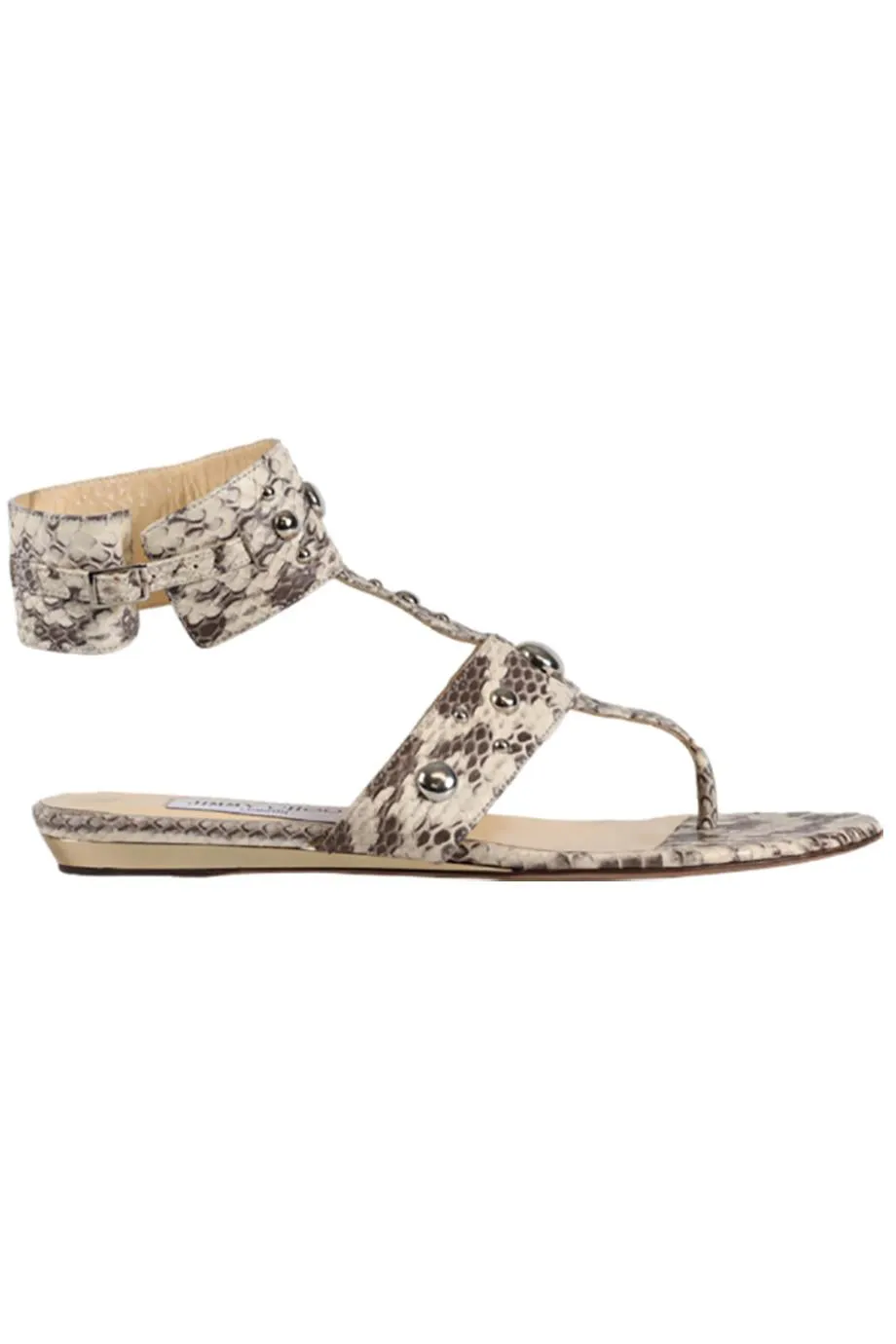 JIMMY CHOO PYTHON SANDALS EU 38.5 UK 5.5 US 8.5