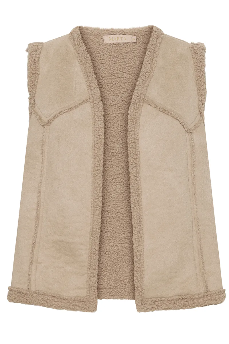 Johanne 85552 | Beige 12 | Vest fra Marta du Chateau