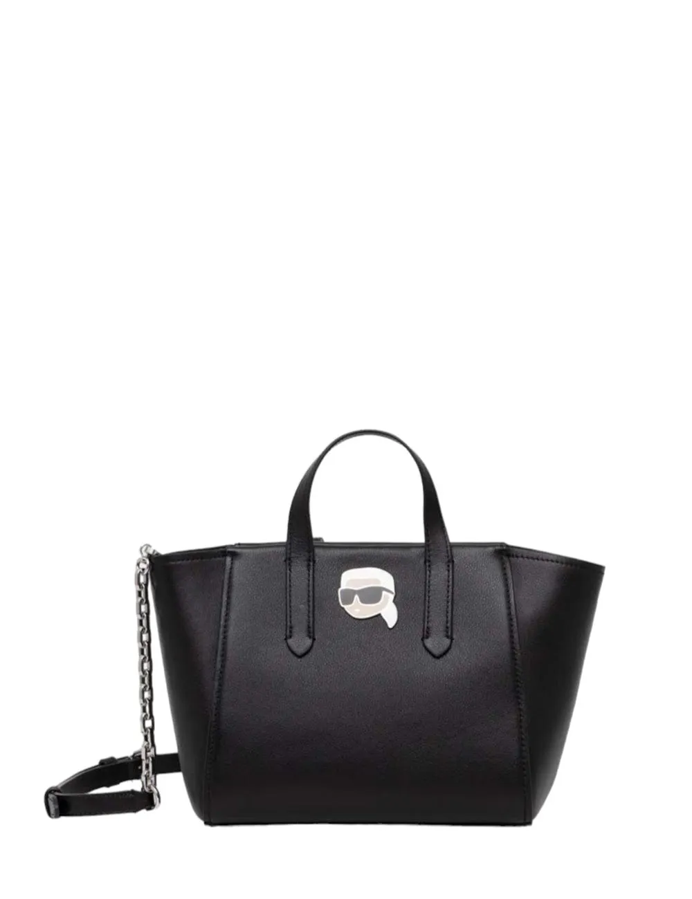 KARL LAGERFELD K/IKONIK 2.0 LEATHER S TOTE PN