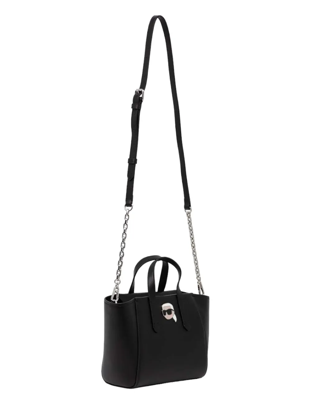 KARL LAGERFELD K/IKONIK 2.0 LEATHER S TOTE PN