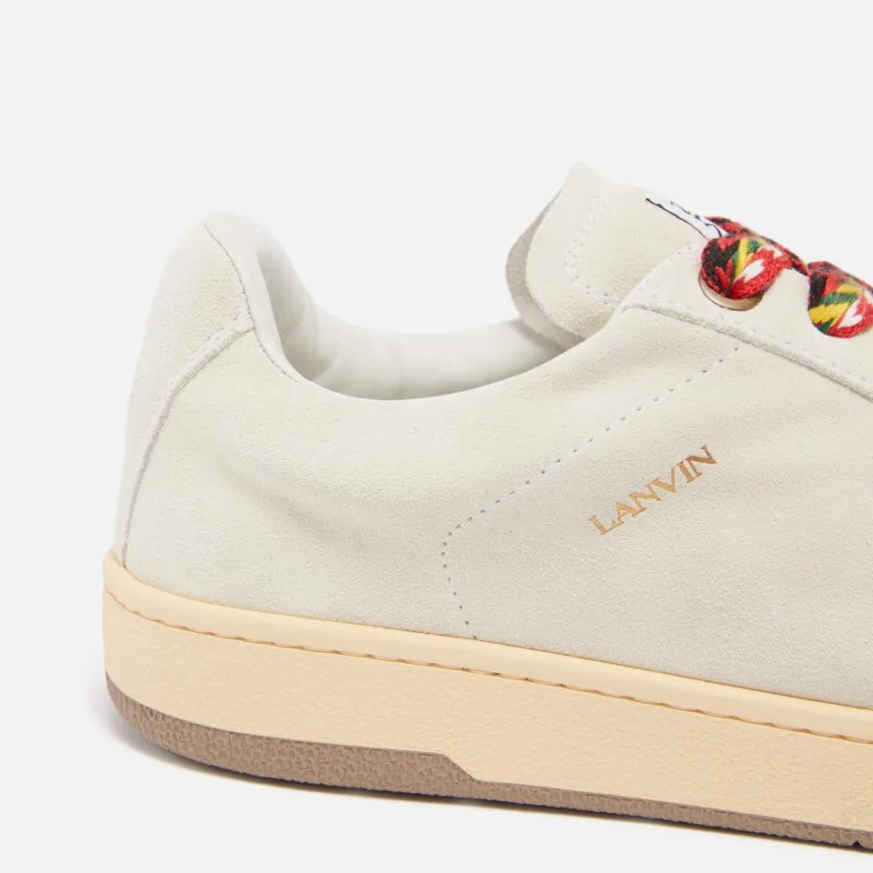 Lanvin Men's Lite Curb Low Top Suede Trainers - UK 7 | Coggles