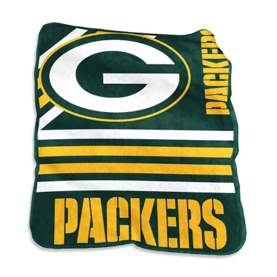 Logo Brands Green Bay Packers Raschel Throw Blanket