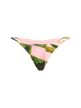 Louisa Ballou   Mini ring printed bikini bottom 