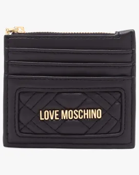 Love Moschino Black Diamond Quilt Card Holder | Simply Be