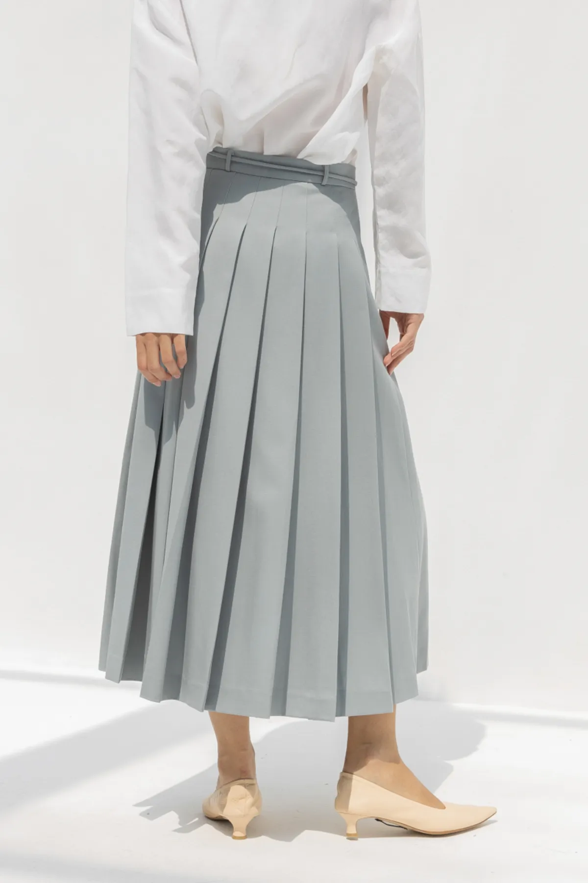 Malia Skirt - Twill Blue